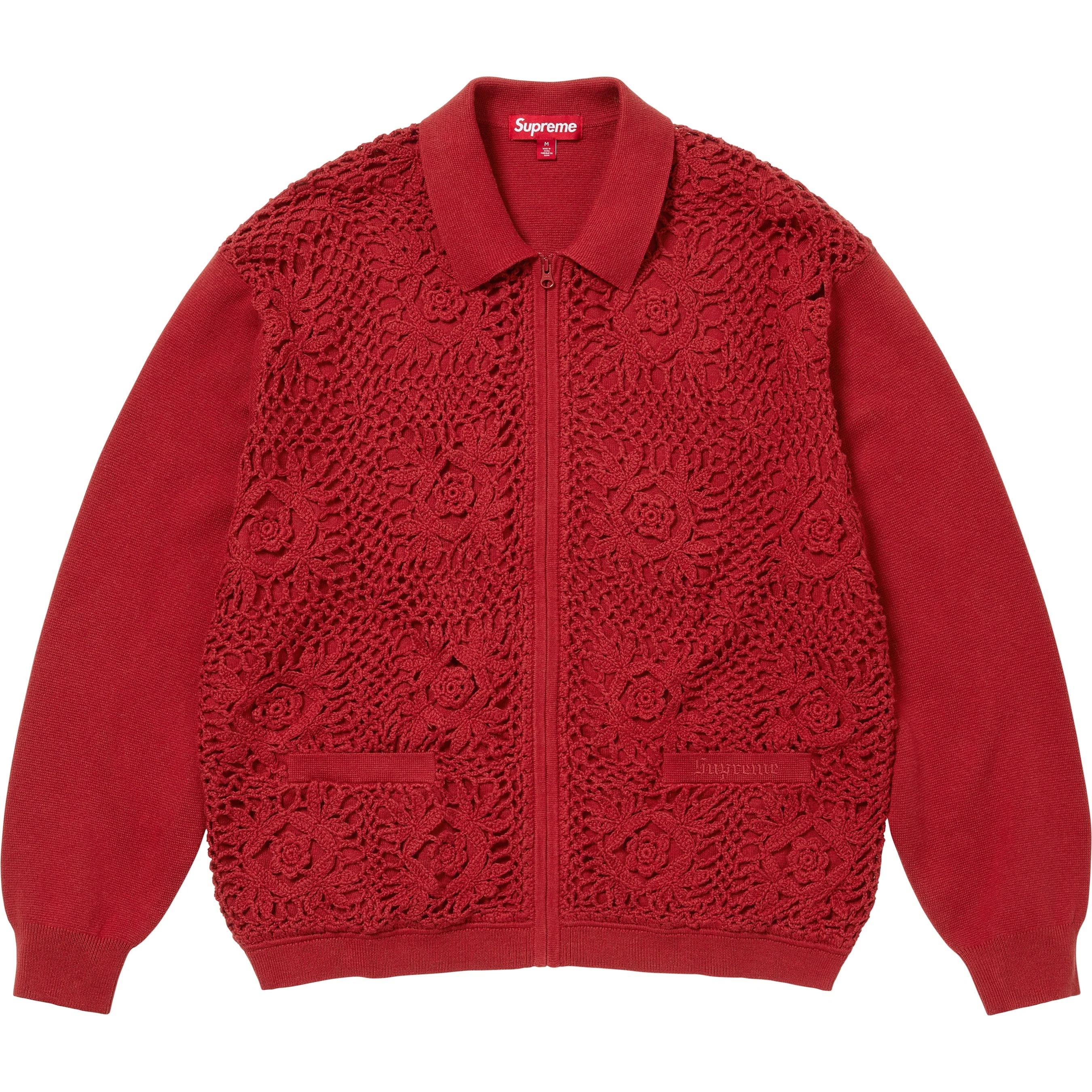 Crochet Zip Up Cardigan view 6